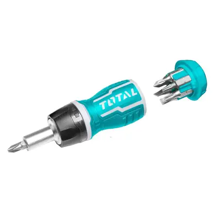 توتال TACSDS1726 طقم مفك سنون 8 قطع راتشة