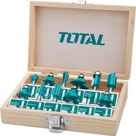توتال TACSR0121 طقم بنط راوتر 12 قطعة 6 مم