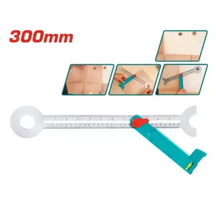 توتال tahs3011 مسطرة قياس الألومنيوم توتال زاوية مربع 30