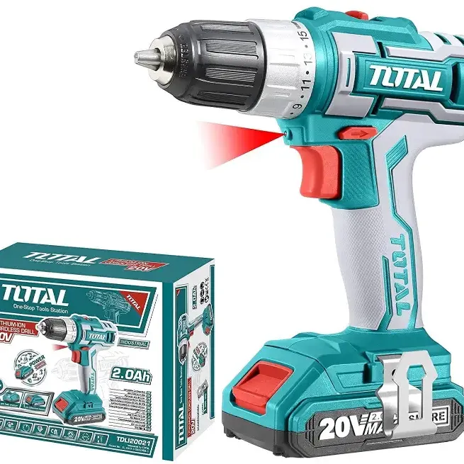 توتال TDLI20021 شنيور 1 بطاريه 20 فولت 10 مم 45 نيوتن مزود بلمبه ليد