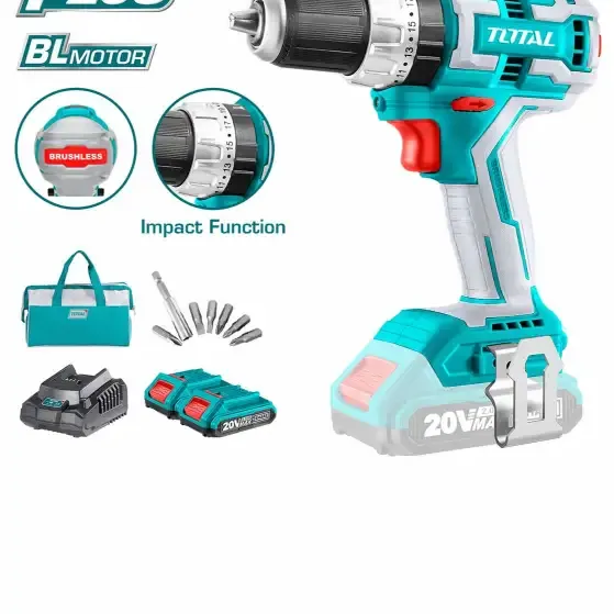 توتال TDLI20608  شنيور بطاريه 20 فولت خدمه شاقه 2 بطارية