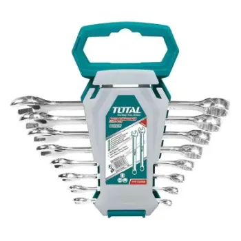 توتال THT102286-1 طقم مفتاح بلدي مشرشر 8 قطع من 6 - 19 مم  