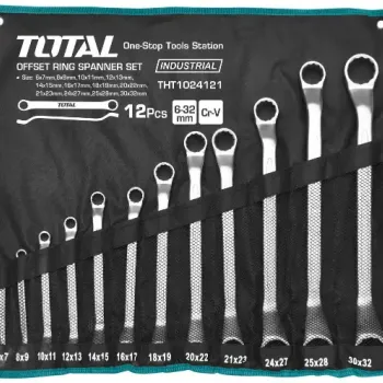 توتال THT1024121 طقم مفتاح مشرشر 12 قطعة