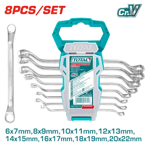 توتال THT102486 طقم مفتاح مشرشر زاوية من 6: 22 مم 8 قطع