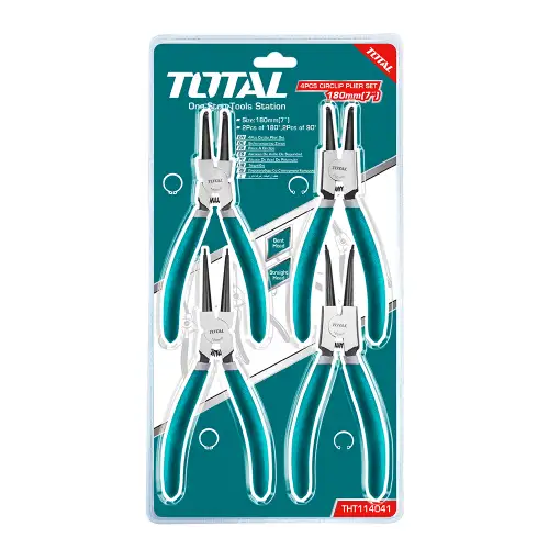  توتال THT114041 طقم بنس تيل 4 قطع 7 بوصة