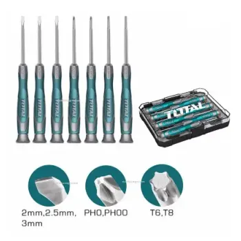 توتال THT250726 طقم مفك ساعات دقيق 7 قطع