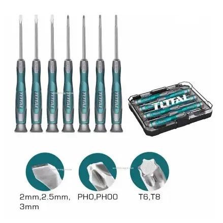 توتال THT250726 طقم مفك ساعات دقيق 7 قطع