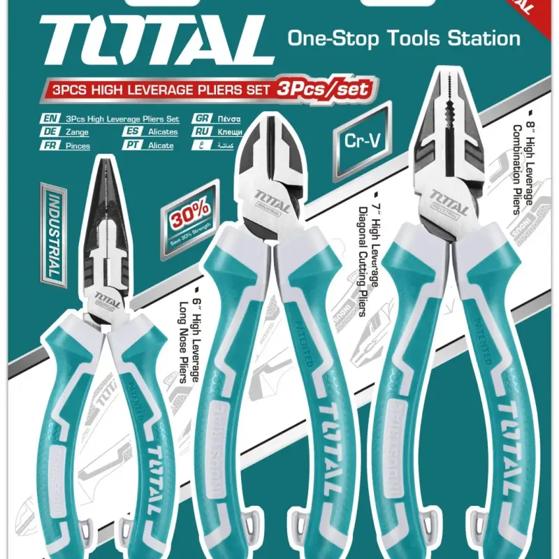 توتال THT2K0301S طقم بنسة + قصافة + بنسة بوز خدمة شاقة  