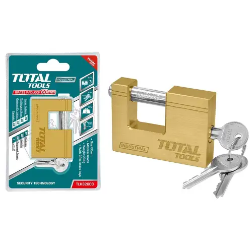  توتال TLK32603 قفل نحاس 60 مم خدمة شاقة 234 جرام