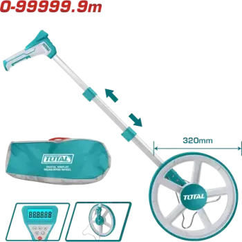 توتال TMT19923 عجلة قياس ديجيتال 10000 متر
