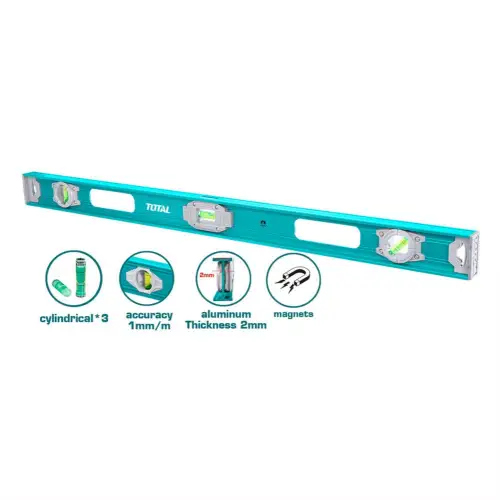 توتال TMT210026 ميزان مياه مغناطيسى 3 عين 100سم معدنى