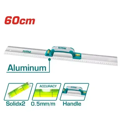 توتال TMT222606 مسطرة قياس الألومنيوم توتال 60 سم