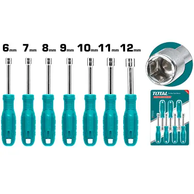 توتال TNSS0701 طقم مفك لقمة 8 قطع 6 :12 مم