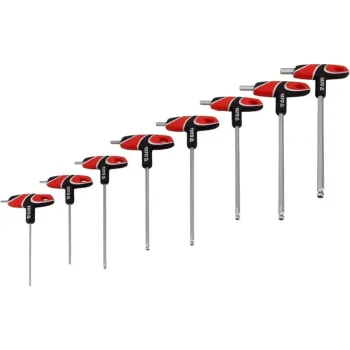 ياتو YT-05597  طقم مفتاح الن كيه حرف T مسدس * بلية – 8 قطع 