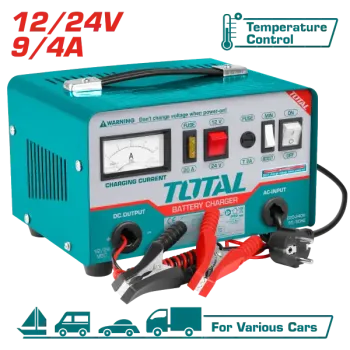 توتال  TBC1601 شاحن بطارية 12 أمبير 12-24 فولت   