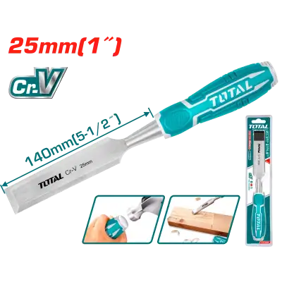 توتال tht41256 ازميل نجارى 25 مم