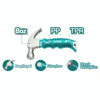 توتال thtm7386d شاكوش خلاعة 8 يد فايبر