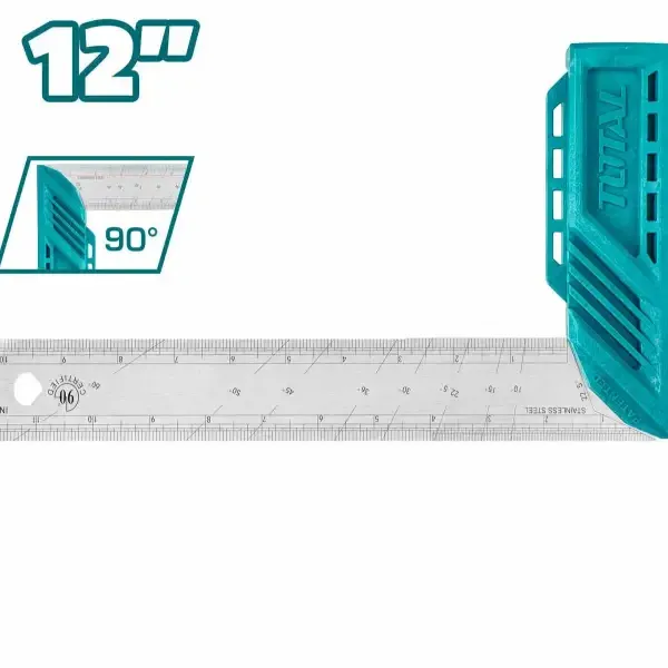 توتال tmt61126 زاوية علام توتال الألومنيوم 12 بوصة