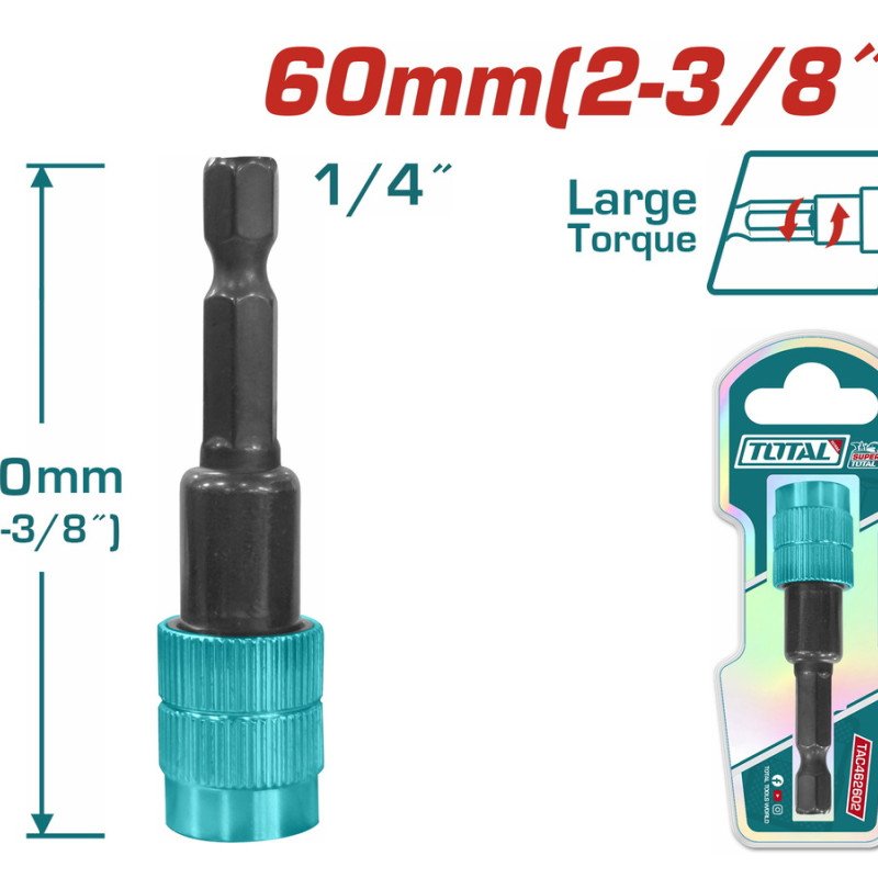 توتال TAC462602 أدبتور سن مفك سوستة 60 مم