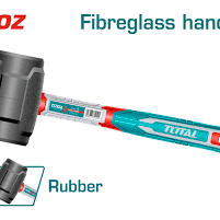 توتال THRUH6808 دقماق كاوتش 220 جرام أسود يد فايبر