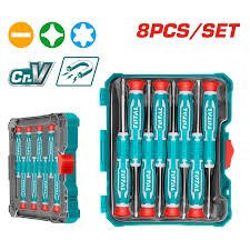 توتال THT250826 طقم مفك روزتة