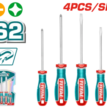 توتال TKSDS0426 طقم مفكات 4 قطع