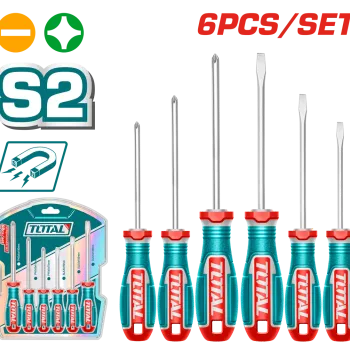 توتال TKSDS0626طقم مفكات 6 قطع