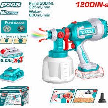 توتال TSGLI20042 مسدس دوكو رش دهانات 20 فولت 2 أمبير + شاحن