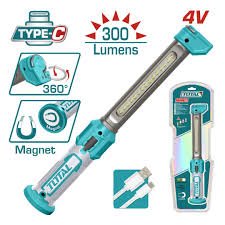 توتال TWLI043006 كشاف بالشحن 4 فولت