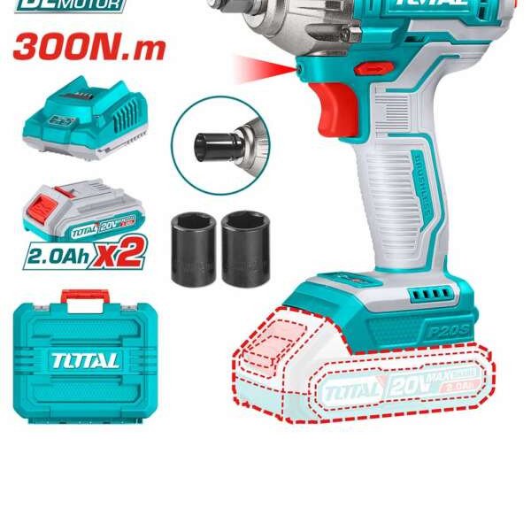 توتال TWLI2038 كشاف بطارية 20 فولت خدمه شاقة بدون بطارية و شاحن